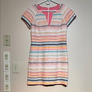 Trina Turk Colorful Striped Mini Dress